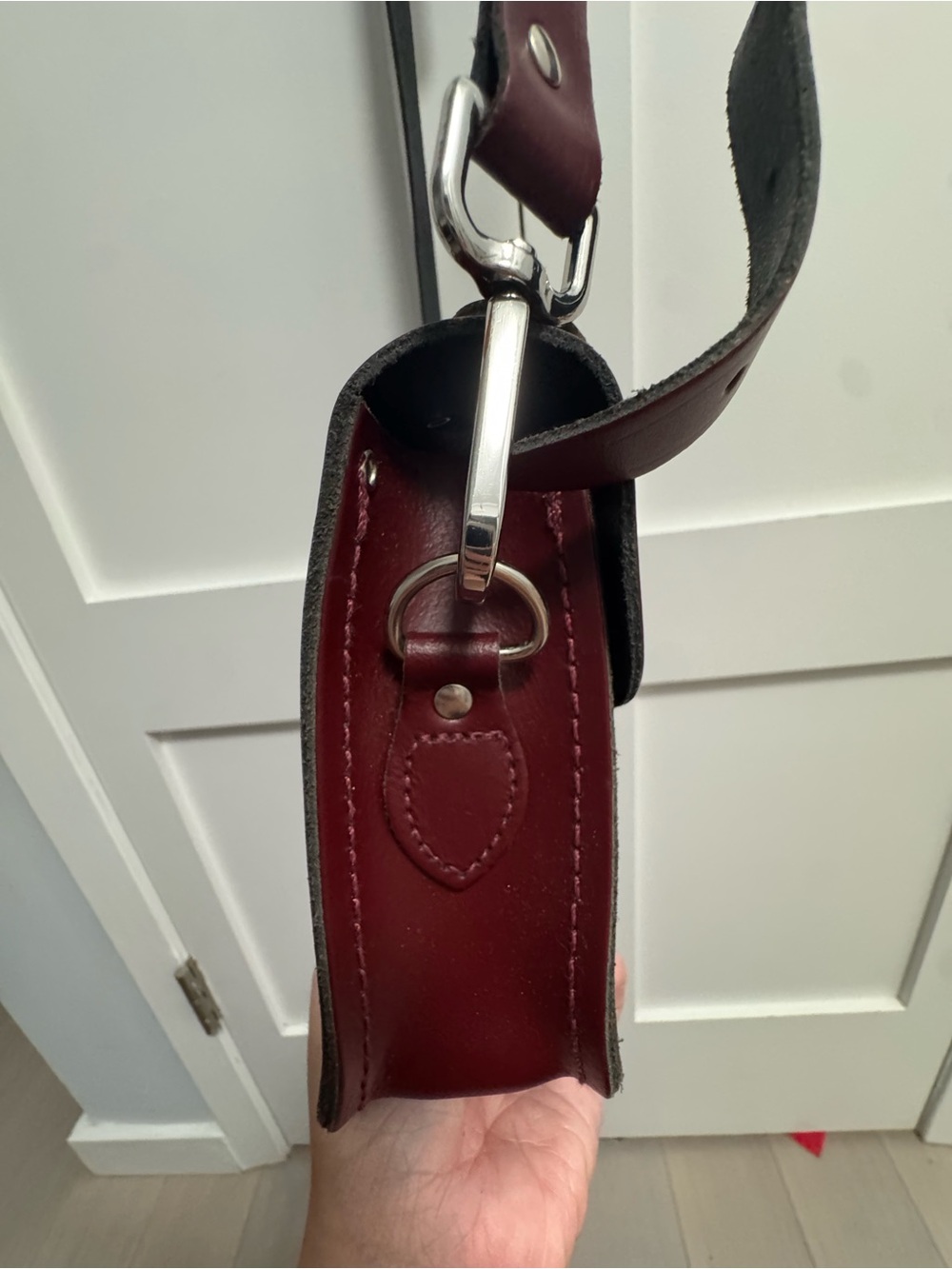 The Cambridge Satchel Company Oxblood Leather Mini Satchel - Picture 3 of 6